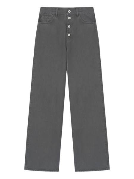  Aeron Button-fastening Wide-leg Jeans - Grey 