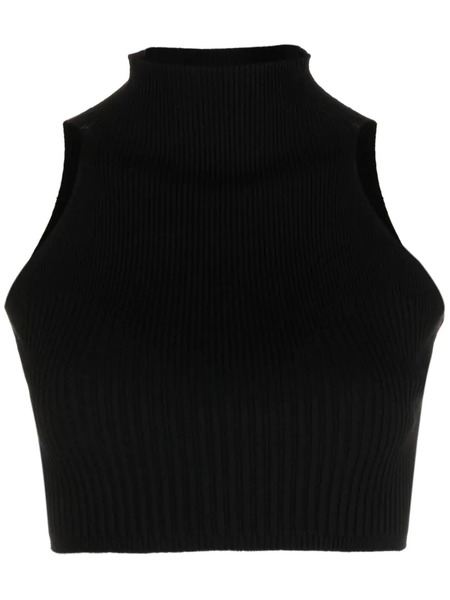  Aeron Cropped High-neck Top - Black 