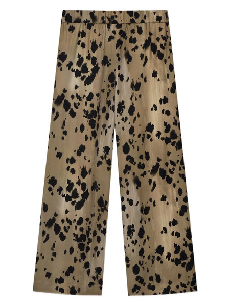  Aeron Crust Animal-print Trousers - Brown 