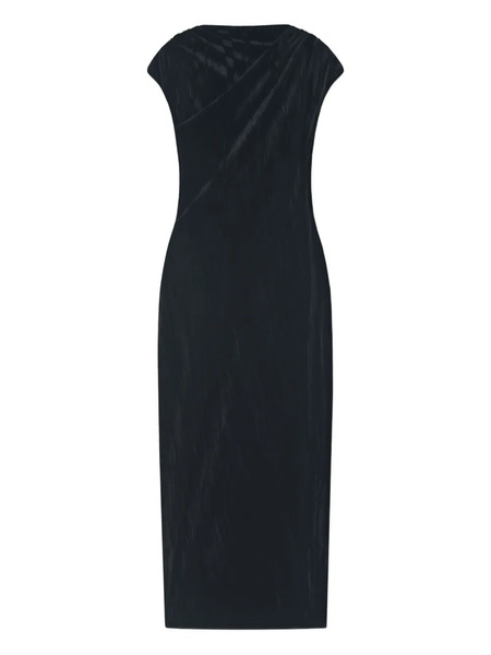  Aeron Elowen Draped Midi Dress - Black 