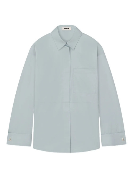  Aeron Francis Chest-pocket Shirt - Blue 