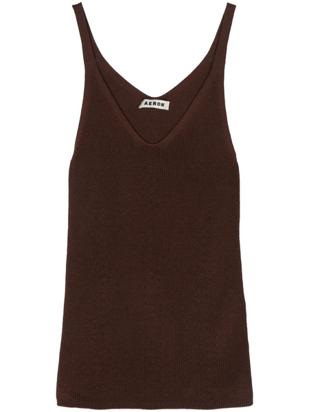  Aeron Freesia Knitted Top - Brown 