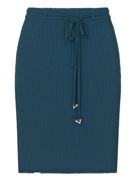  Aeron Knitted High-waisted Skirt - Blue 