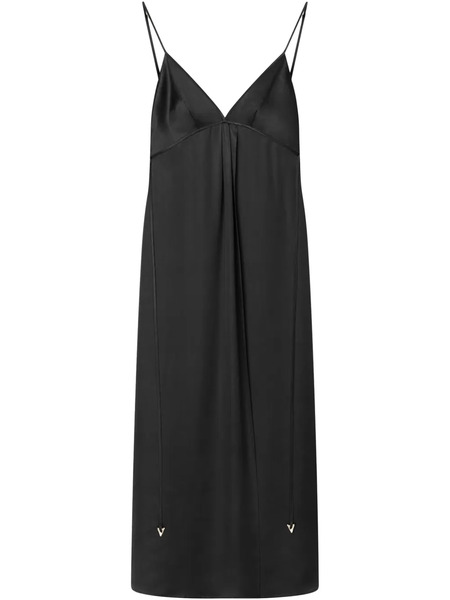  Aeron Satin Maxi Dress - Black 