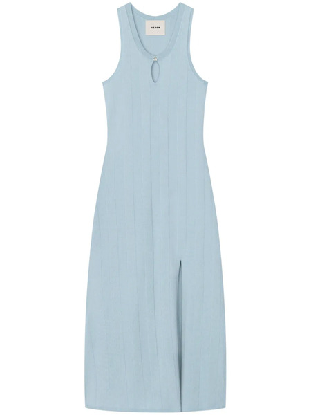  Aeron Side-slit Midi Dress - Blue 