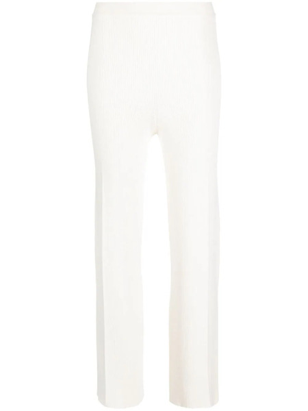  Aeron Straight-leg Rib-knit Trousers - Neutrals 