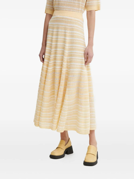  Aeron Striped Midi Skirt - Neutrals 