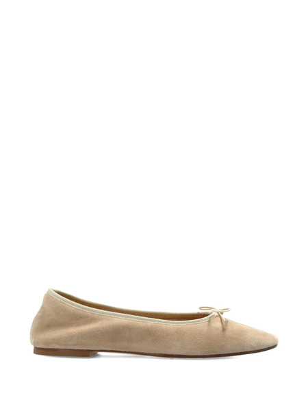  Aeyde Bow Suede Falt Pumps - Neutrals 