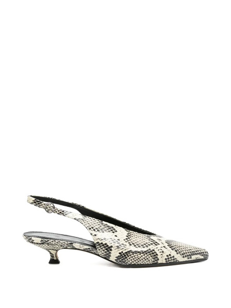  Aeyde Camila Snake-print Pumps - Neutrals 