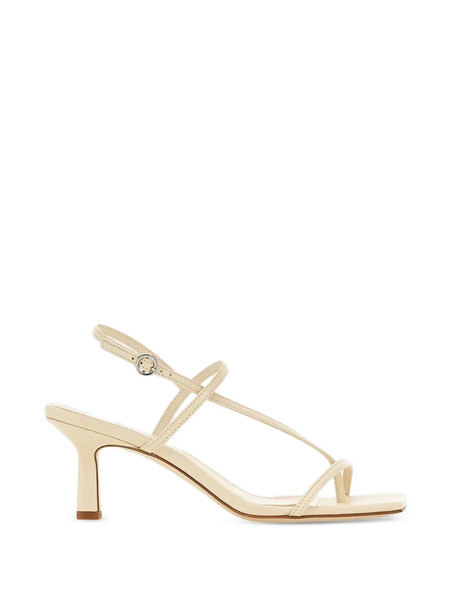  Aeyde Elise Slim Straps Toe Post Sandals - Neutrals 