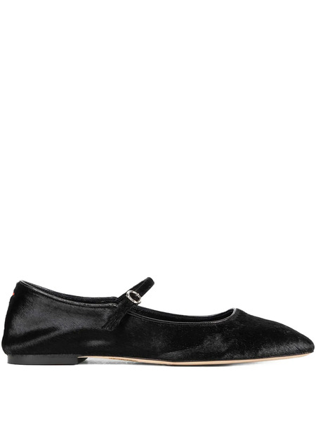  Aeyde Mary-jane Pony Hair Strap Ballet Flats - Black 