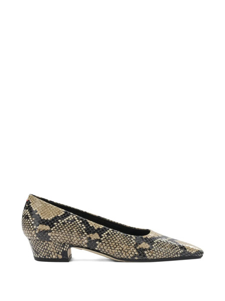  Aeyde Snake Print Heeled Pumps - Neutrals 