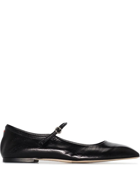 Aeyde Square Toe Ballerina Shoes - Black 