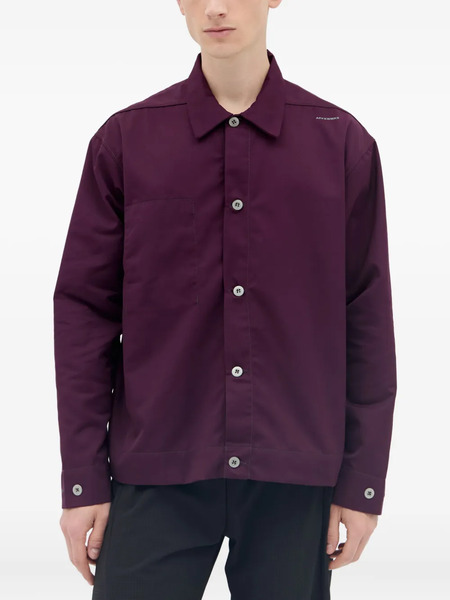  Affxwrks Logo-print Shirt Jacket - Purple 