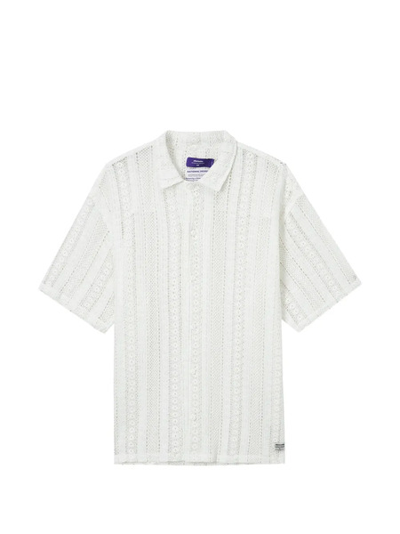  Aftermaths Crochet Short-sleeve Shirt - White 