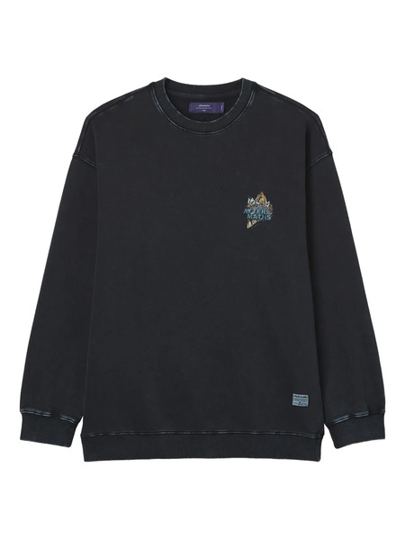  Aftermaths Graphic Print Sweatshirt - Black 