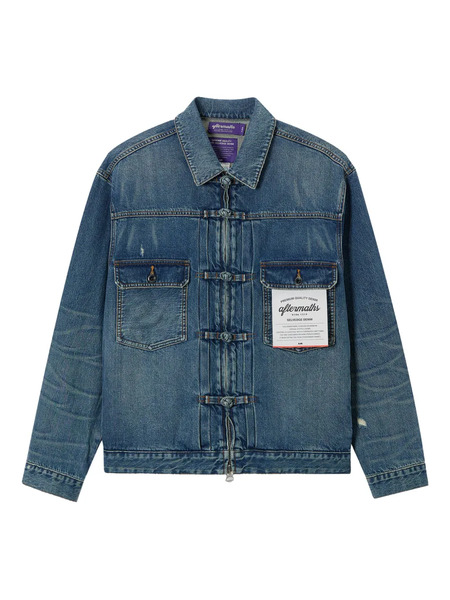  Aftermaths Logo-patch Denim Jacket - Blue 