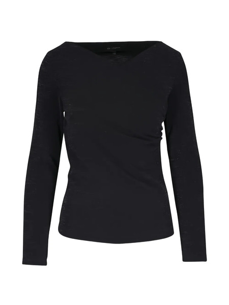  Ag Jeans Alaya Long-sleeve Knitted Top - Black 