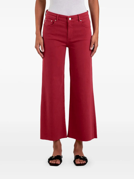  Ag Jeans Cotton-blend Cropped Jeans - Red 