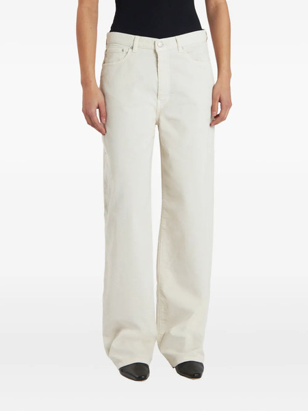  Ag Jeans Five-pocket Wide-leg Jeans - White 