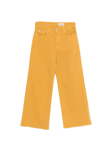  Ag Jeans Wide Leg Crop Jeans - Yellow 