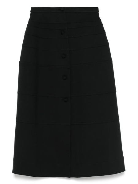  Aganovich Panelled Midi Skirt - Black 