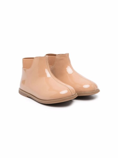  Age Of Innocence Gaia Patent Leather Ankle Boots - Neutrals 