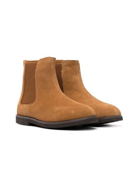  Age Of Innocence Gents Shearling-lined Suede Chelsea Boots - Brown 