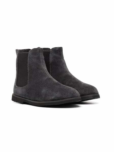  Age Of Innocence Gents Shearling-lined Suede Chelsea Boots - Grey 