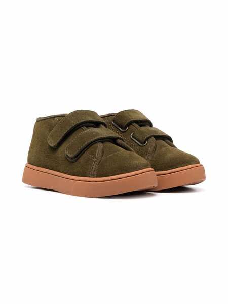 Age Of Innocence Gents Touch-strap Suede Sneakers - Green 