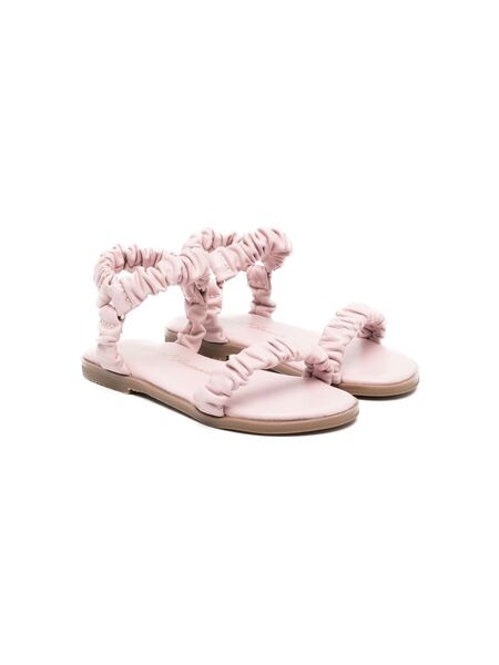  Age Of Innocence Kyle Ruched Leather Sandals - Pink 