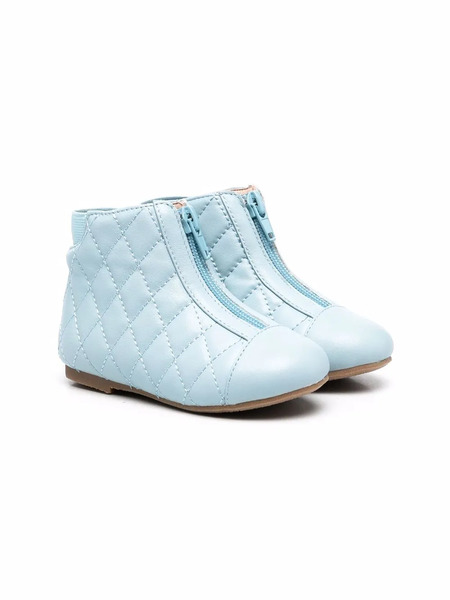  Age Of Innocence Nicole Quilted Ankle Boots - Blue 