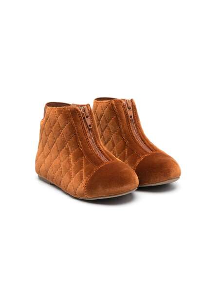  Age Of Innocence Nicole Quilted Boots - Brown 
