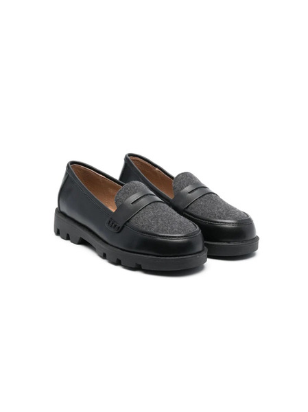  Age Of Innocence Round-toe Leather Loafers - Black 
