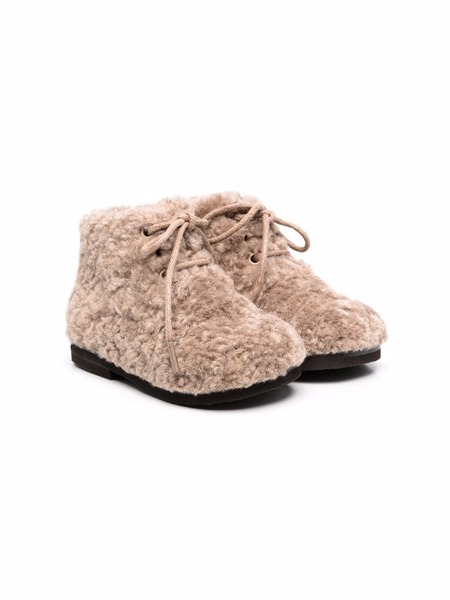  Age Of Innocence Teddy Jane Faux-fur Ankle Boots - Neutrals 