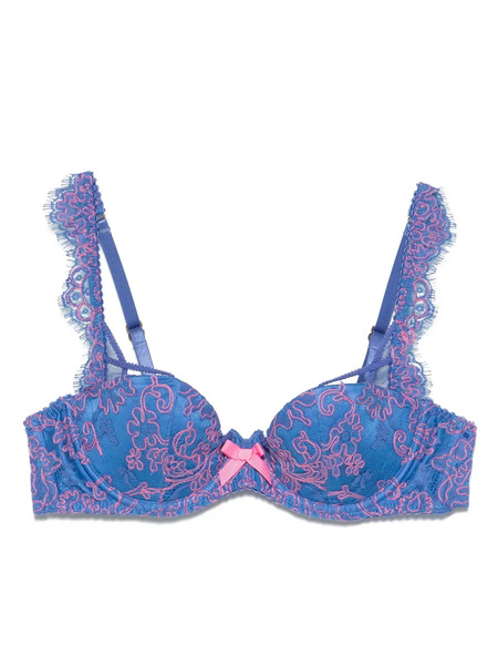  Agent Provocateur Embroidered-lace Bra - Blue 