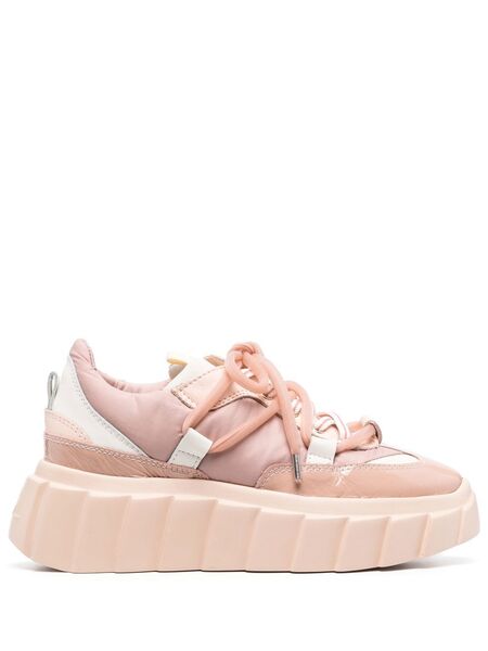  Agl Blondie Platform Lace-up Sneakers - Pink 