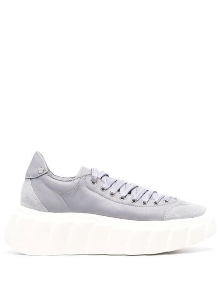  Agl Blondie Ties Leather Sneakers - Grey 