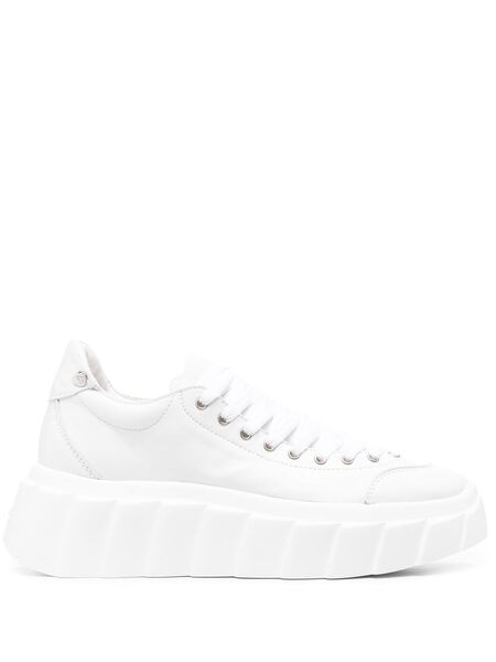  Agl Blondie Ties Leather Sneakers - White 
