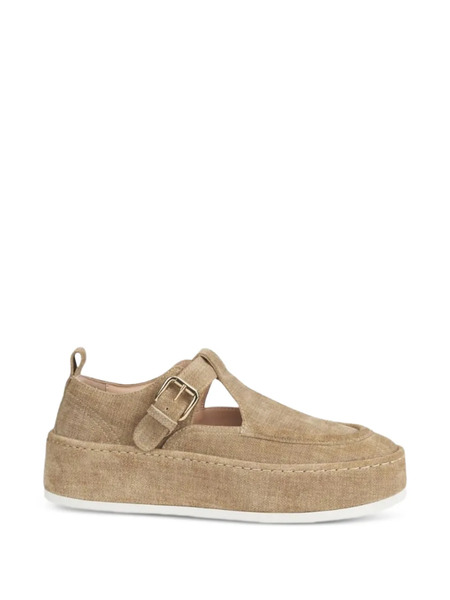  Agl Buckle Strap Mules - Neutrals 
