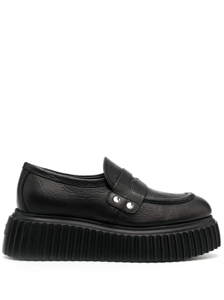  Agl Dany Round-toe Loafers - Black 
