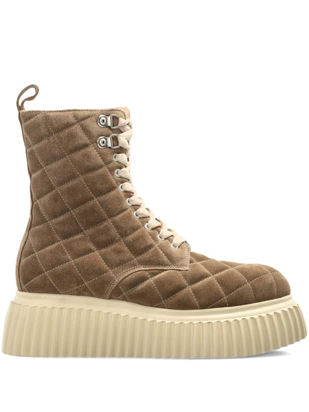  Agl Elsa Quilted Sneakers - Brown 