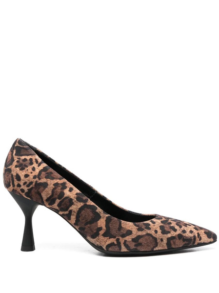  Agl Isolde 80mm Leopard-print Pumps - Black 