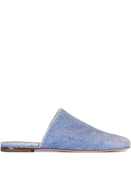  Agl Memy Seam-detail Mules - Blue 