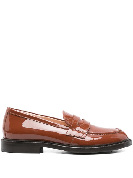  Agl Patent-leather Penny Loafers - Brown 