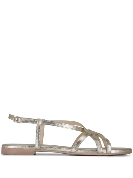 Agl Slingback Leather Sandals - Gold 