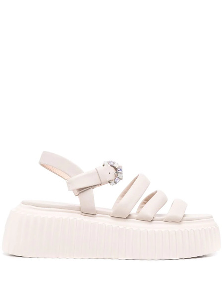  Agl Strap-design Platform Sandals - Neutrals 
