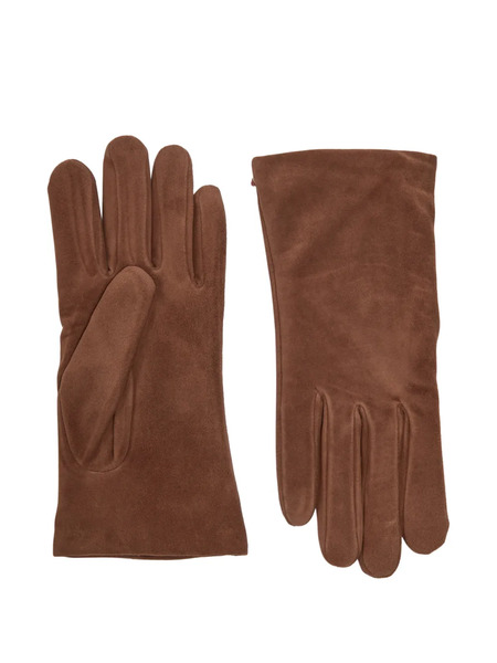  Agnelle Appliqué Gloves - Brown 