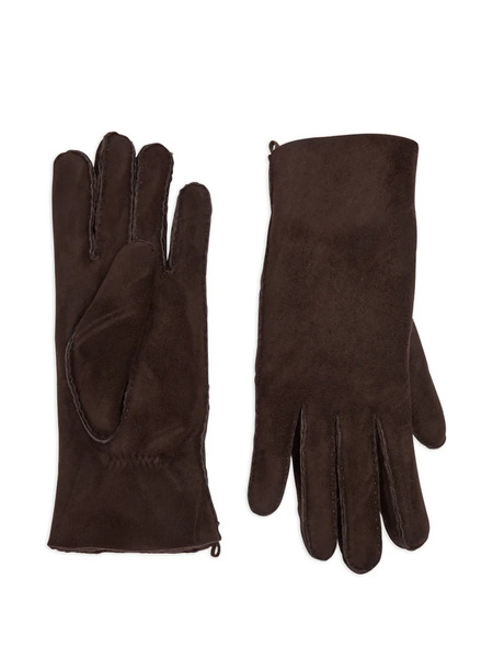 Agnelle Denise Leather Gloves - Brown 