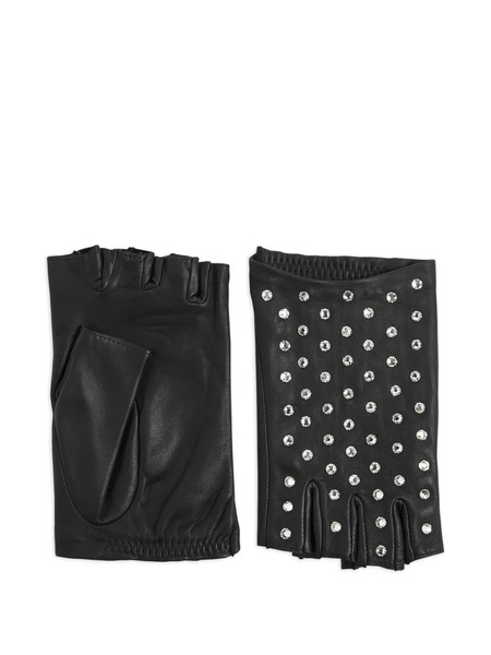  Agnelle Irene Strass-embellished Fingerless Gloves - Black 